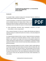 La Volatilidad de Los Mercados de Commodities y La Utilización de Instrumentos Derivad