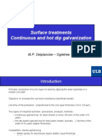 Surface Treatments Continuous and Hot Dip Galvanization: M.P. Delplancke - Ogletree