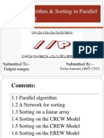 Parallel Algorithm & Sorting in Parallel Programming: Submitted By:-Submitted To: - Dalpat Songra