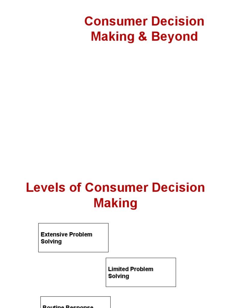 Consumer Decision-Making Models Explained | PDF | Consumer Behaviour ...