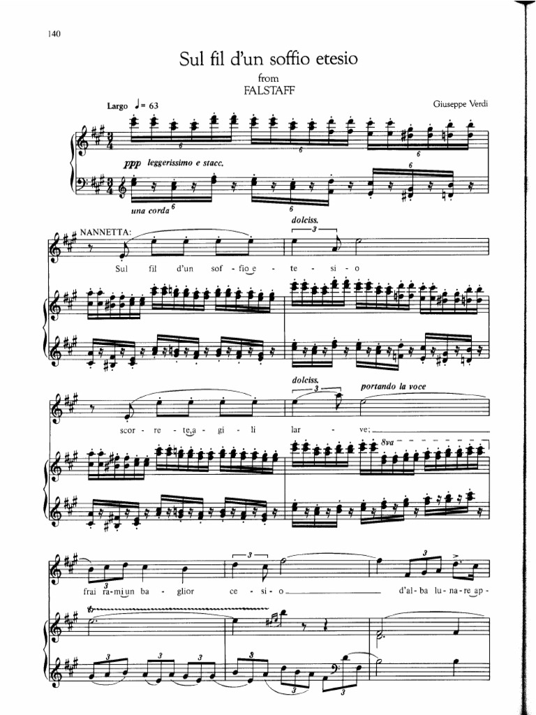 Sul Fil D Un Soffio Etesio Nanetta Falstaff Pdf