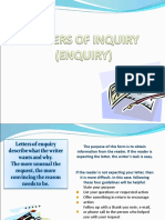 Letter of Inquiry