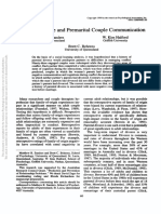 Parental Divorce and Premarital Couple Communication: Matthew R. Sanders W. Kim Halford Brett C. Behrens