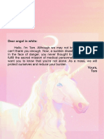 (Pink Blessing) Beautiful Unicorn Stationery-24e