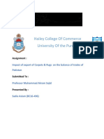 Hailey College of Commerce University of The Punjab: Assignment