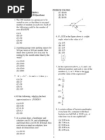 Gmat 数学 Problem Solving: Section 1 30 Minutes (20 Questions)