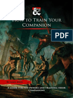 How To Train Your Companion