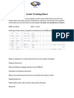 January Grade Tracking Sheet