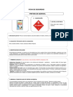 Ficha de Seguridad Pintura en Aerosol