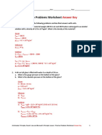 Practice Problems Worksheet: Answer Key