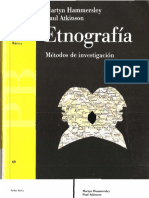 1994 Hammersley & Atkinson. Etnografía. Métodos de Investigación