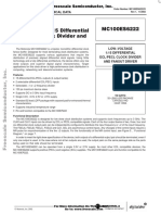 Low Voltage 1:15 Differential ECL/PECL Clock Divider and Fanout Buffer MC100ES6222