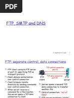 FTP, SMTP and DNS: 2: Application Layer 1