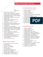 Beginning Medical Transcription (2nd Ed.) : Cardiopulmonary Reports Ent and Ophthalmology Reports