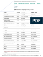 Pruebas de Sangre - Valores Normales PDF