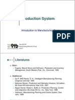 Introduction To Manufacturing System
