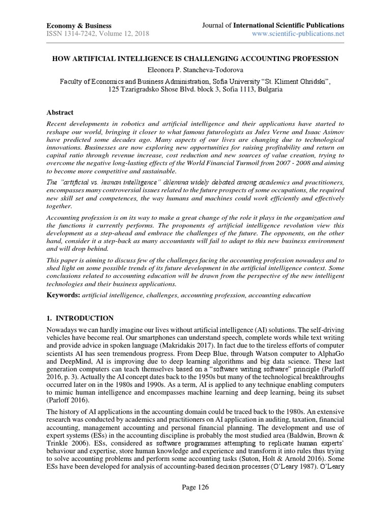 AI's Impact on Accounting Jobs | PDF | Artificial Intelligence ...