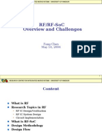 Rf/Rf-Soc Overview and Challenges: Fang Chen May 14, 2004