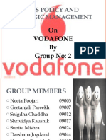 Business Policy and Strategic Management: On Vodafone by Group No: 2