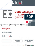 Mobil Uygulama Sızma Testi (Pentest) Eğitimi Sunumu