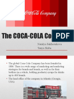 The COCA-COLA Company: Natalya Sukhorukova Tanya Skiba