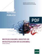 Microeconomía Master Investigación Economía