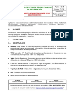 2 Procedimiento Administración de Redes y Comunicaciones