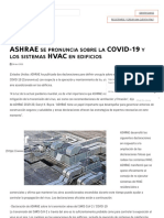 ASHRAE Se Pronuncia Sobre La COVID-19 y Los Sistemas HVAC en Edificios - ACR Latinoamérica