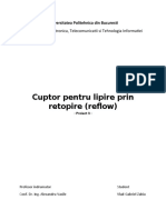 Cuptor Pentru Lipire Prin Retopire (Reflow) : Facultatea de Electronica, Telecomunicatii Si Tehnologia Informatiei