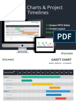 Gantt Charts & Project Timelines: 11 4:3 Easy To Edit