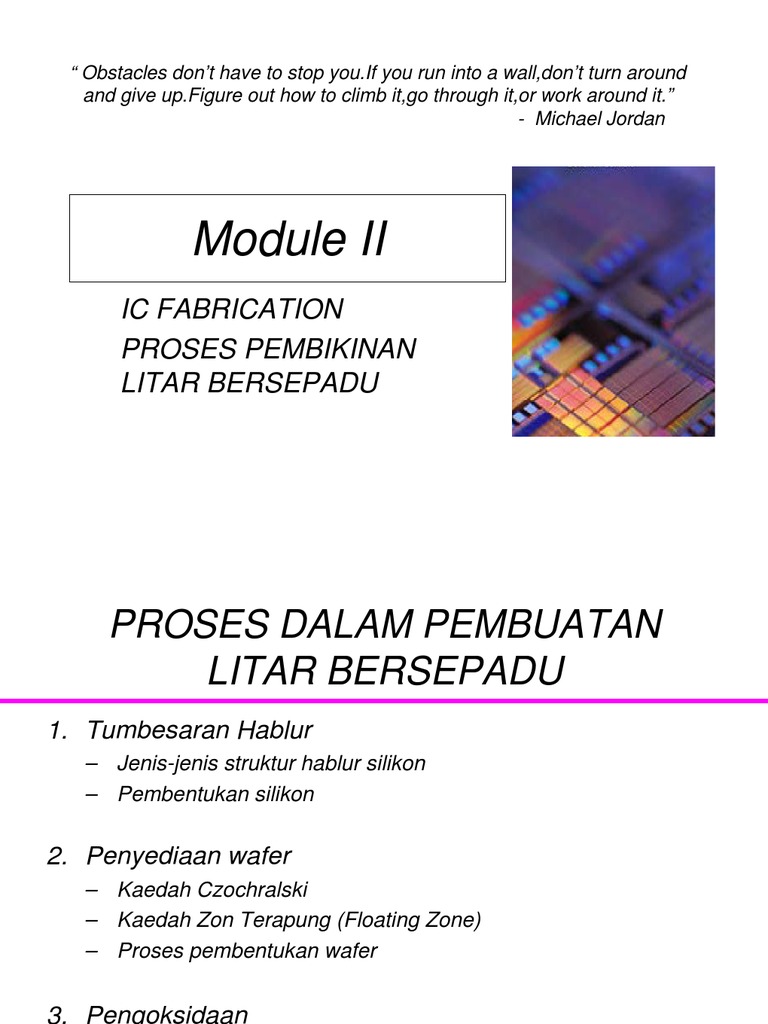 Part 2 Wafer Fabrication | PDF