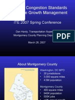 Lowering Congestion Standards To Improve Growth Management: ITE 2007 Spring Conference