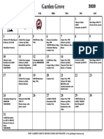 Calendar May 2020