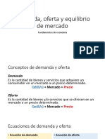 Demanda Oferta y Equilibrio de Mercado PDF