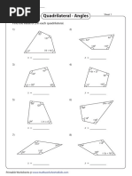 Grade 8 Angles Exam Questions | PDF | Triangle | Triangle Geometry