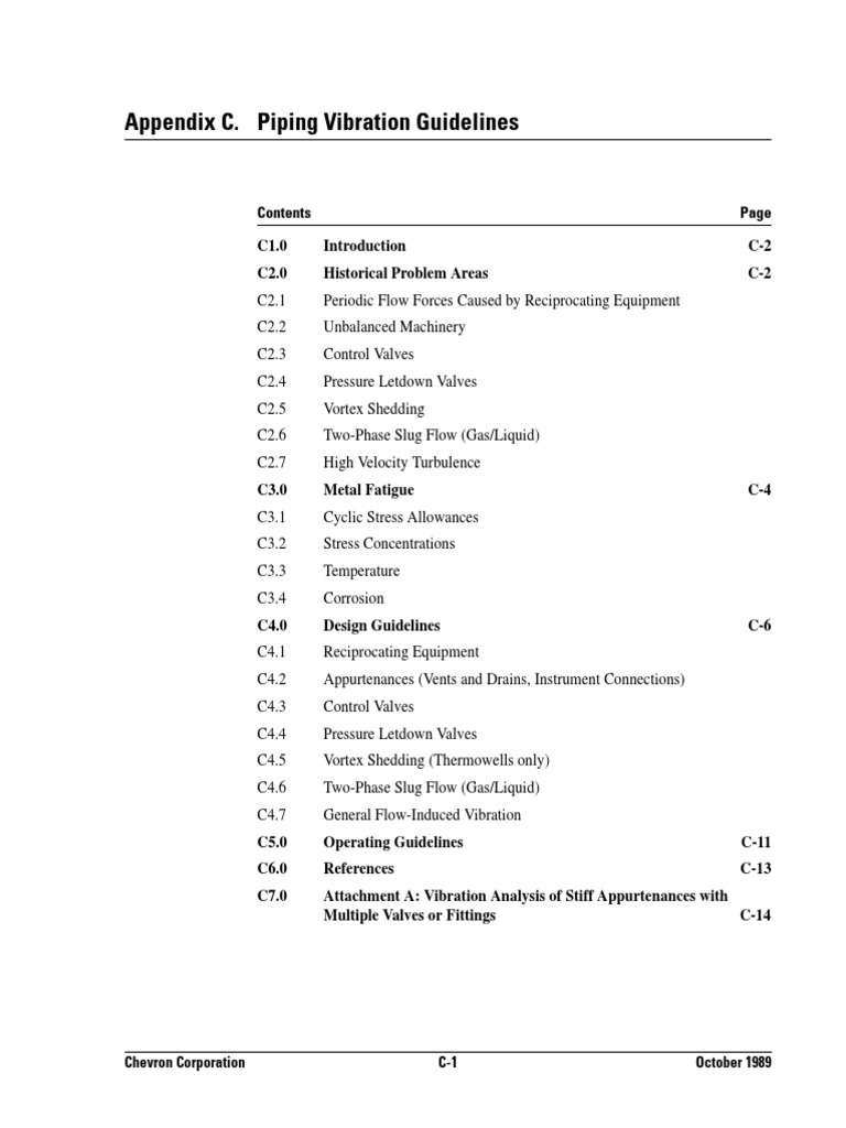 PIMAPPC Piping Vibration Guidelines | PDF | Fatigue (Material) | Pump