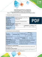 Guía de Actividades y Rúbrica de Evaluación - Tarea 1 - Identificación de Los Elementos de La HV