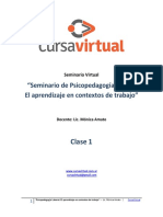 Clase 1 - Psicopedagogía Laboral - Cursa Virtual PDF