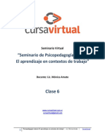 Clase 6 - Psicopedagogía Laboral - Cursa Virtual