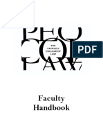 Faculty Handbook of PCL - EFFECTIVE 2020-June