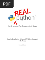 Jeremy Johnson - Real Python Part 3 - Advanced Web Development With Django PDF