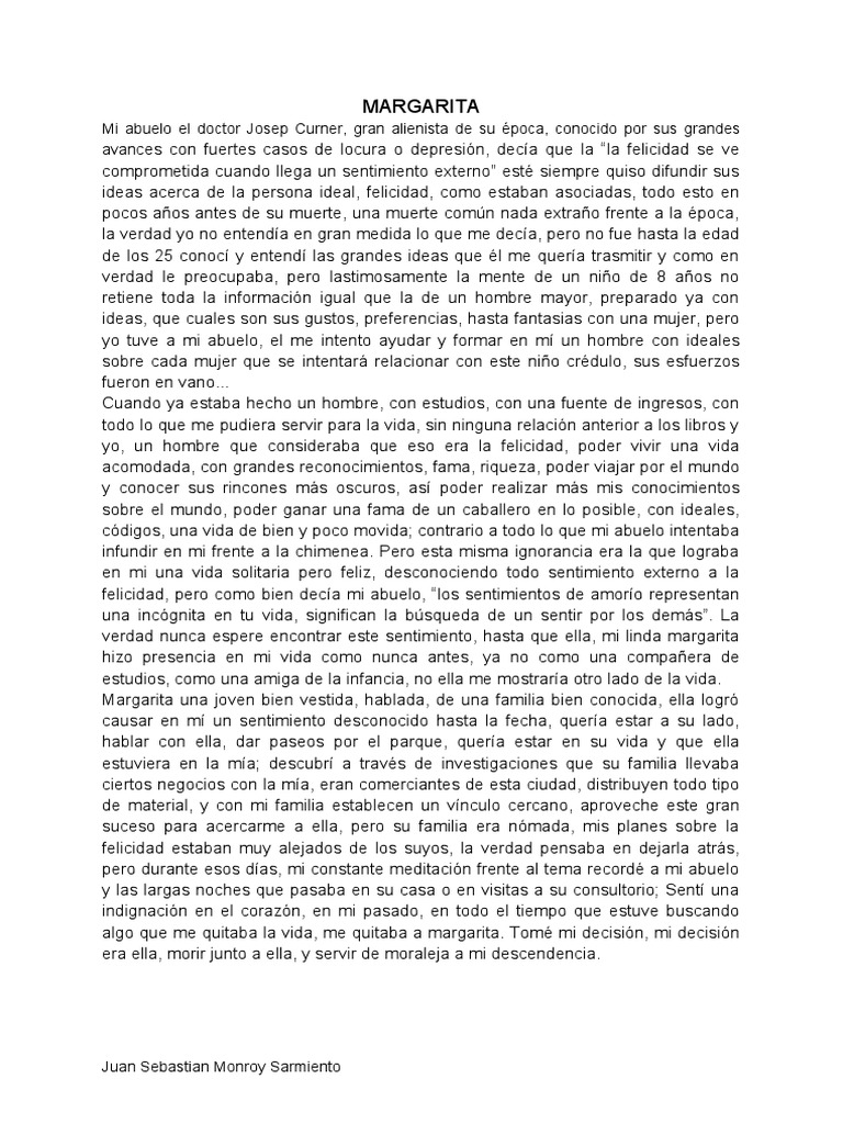 MARGARITA PDF Felicidad