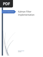 Kalman Filter Implementation: First Part of Implementation