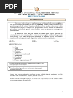 Roteiro de História Clínica e Exame Físico