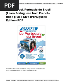 Assimil Portugais Bresil Portuguese French PDF