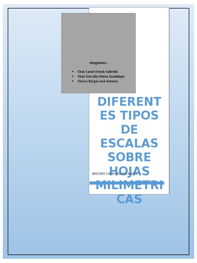 Investigacion Diferentes Tipos de Escalas | PDF | Dibujo | Pinturas