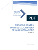 Proceso Contra Manifestacion Fuera de Las Instalacione: Gilberto Contreras