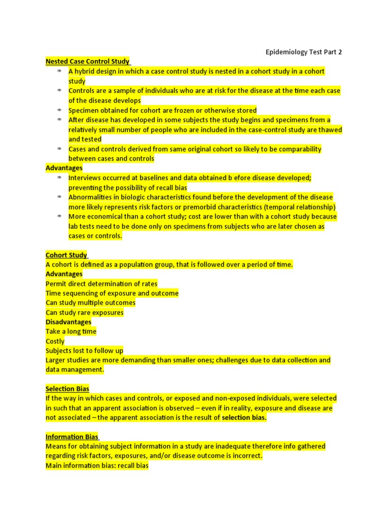 Nested Case Control Study PDF