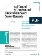 Measures of Central Tendency, Location, and Dispersion in Salary Survey Research