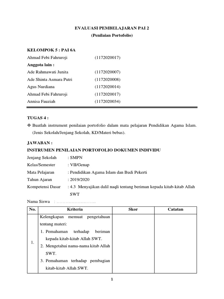 Ahmadfebif 1172020017 Pai 6a Kelompok 5 Ep Pai 2 Portofolio